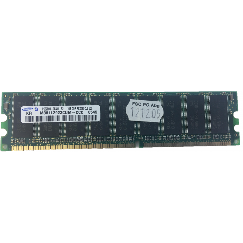PRIMERGY 1GB PC3200 MEMORY DIMM